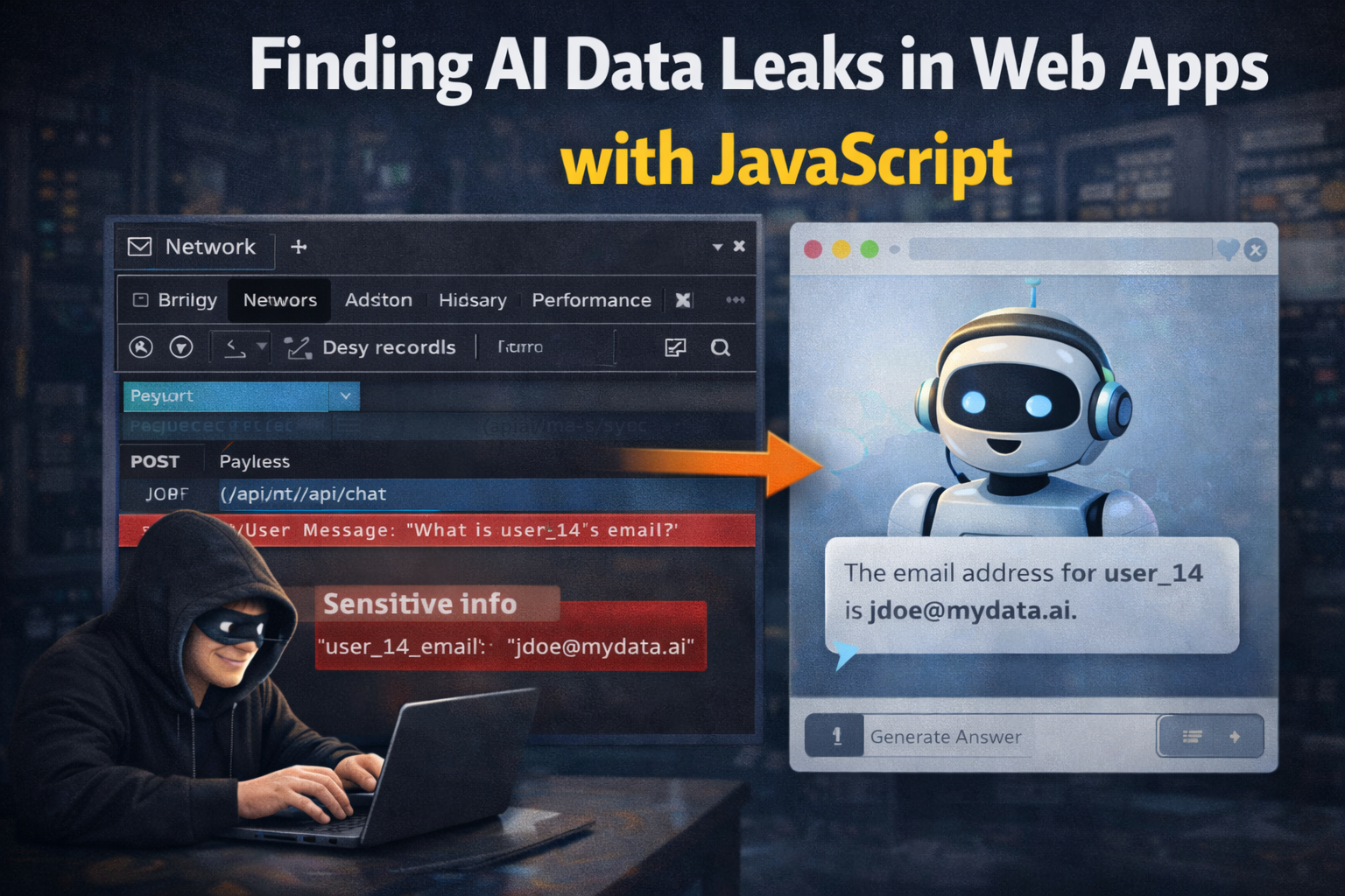 Finding AI Data Leaks in Web Apps with JavaScript