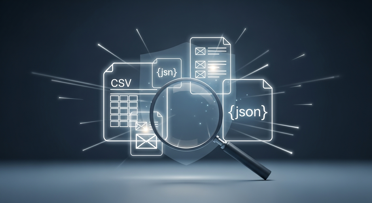 Auditing CSV and JSON Exports for Sensitive Data