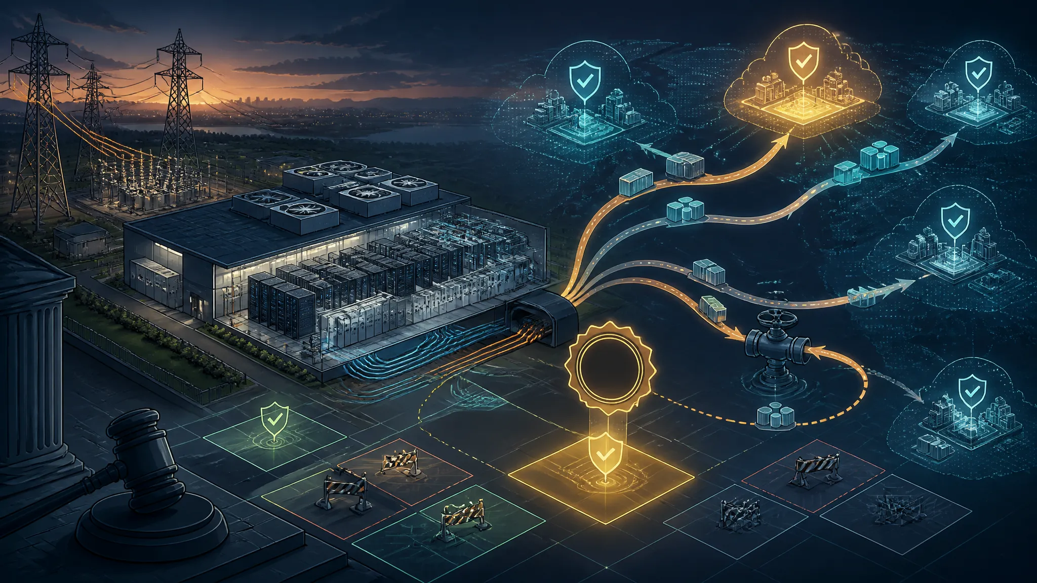 Workload Placement When Data Center Permits Become a Supply Constraint