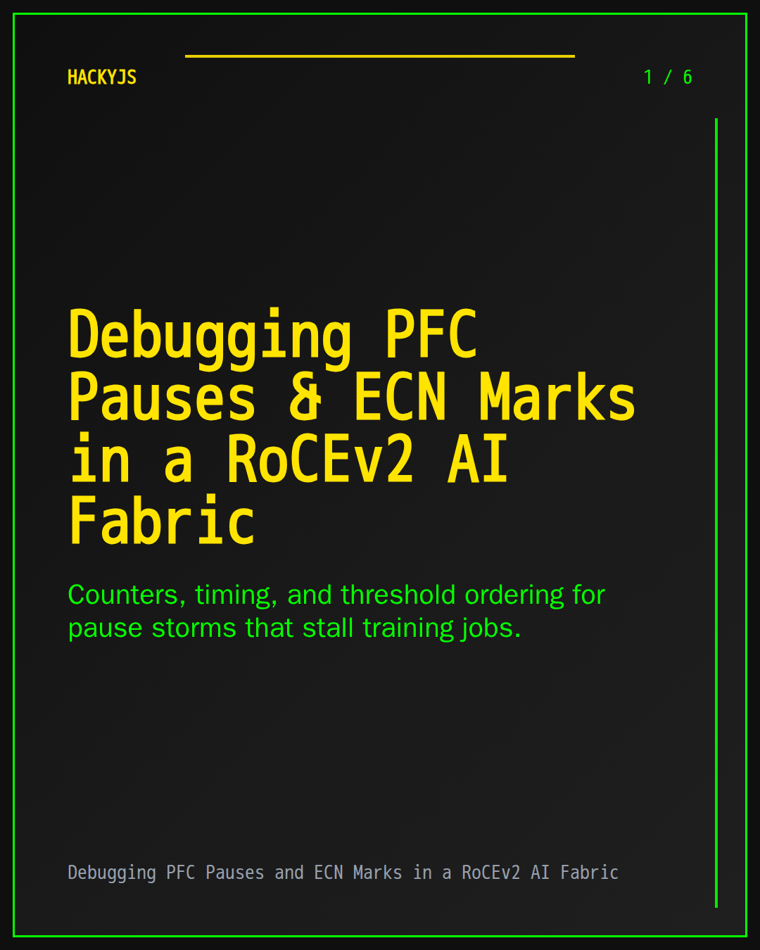 Debugging PFC Pauses and ECN Marks in a RoCEv2 AI Fabric
