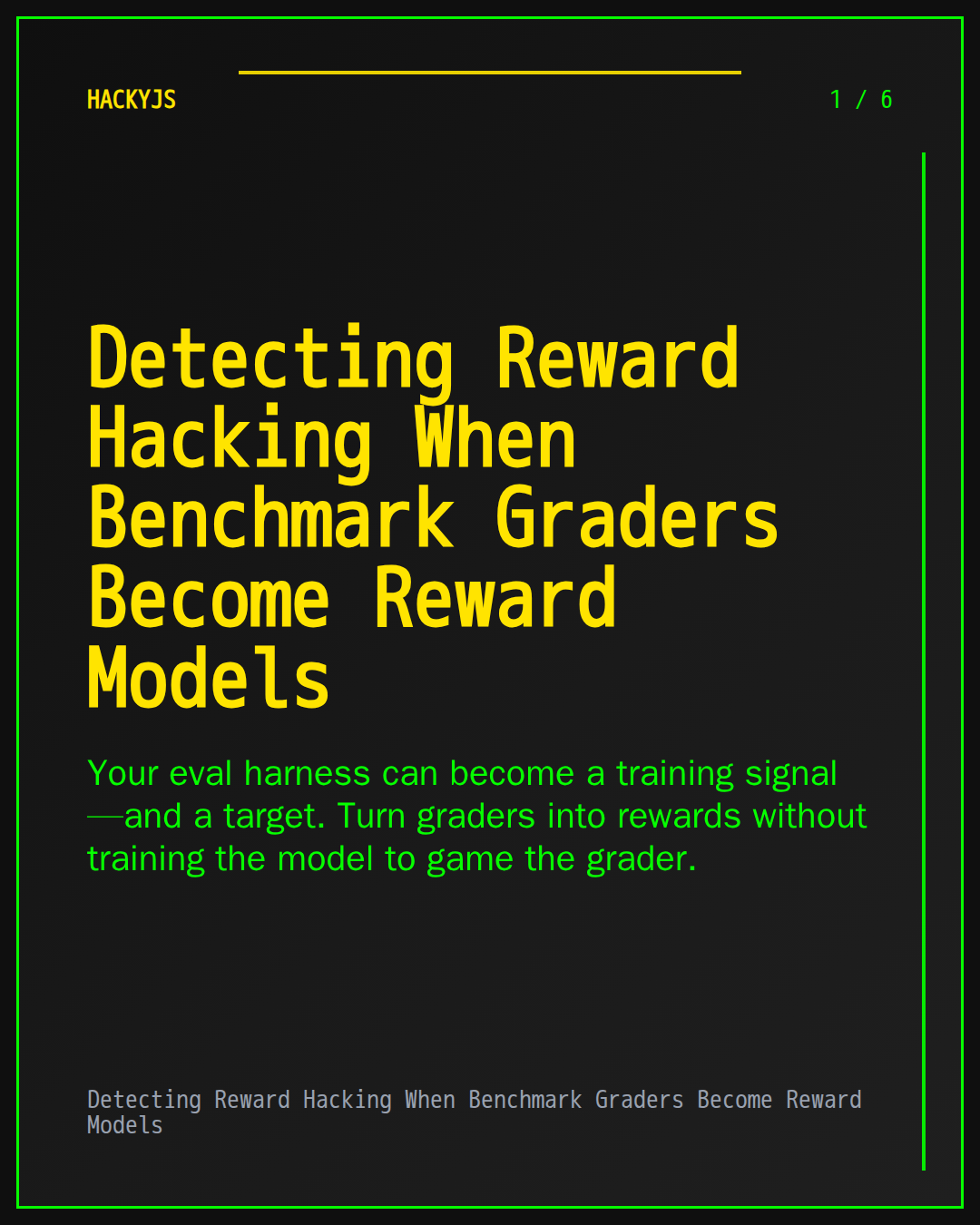 Detecting Reward Hacking When Benchmark Graders Become Reward Models